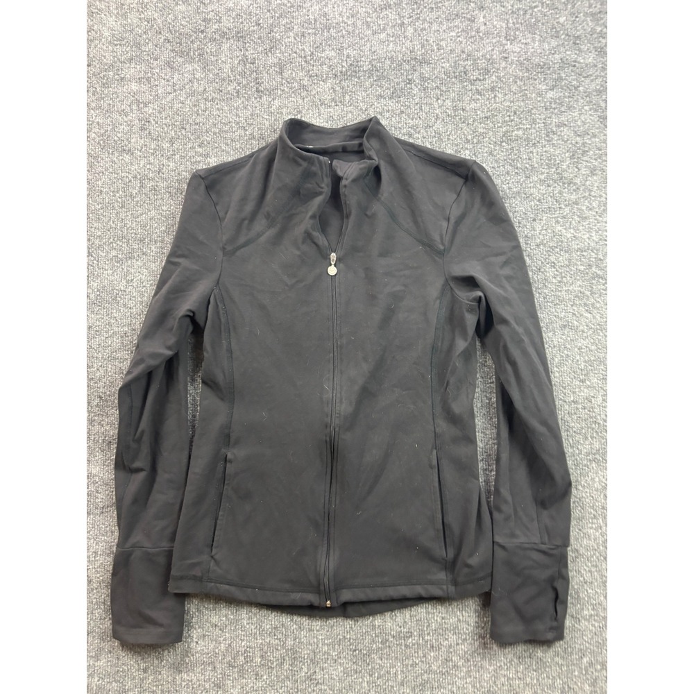 Beyond Yoga Full Zip Jacket Womens XL Black Supplex Lycra HL15AW Athletic